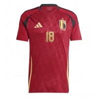 Belgicko Orel Mangala #18 Domáci futbalový dres ME 2024 Krátky Rukáv